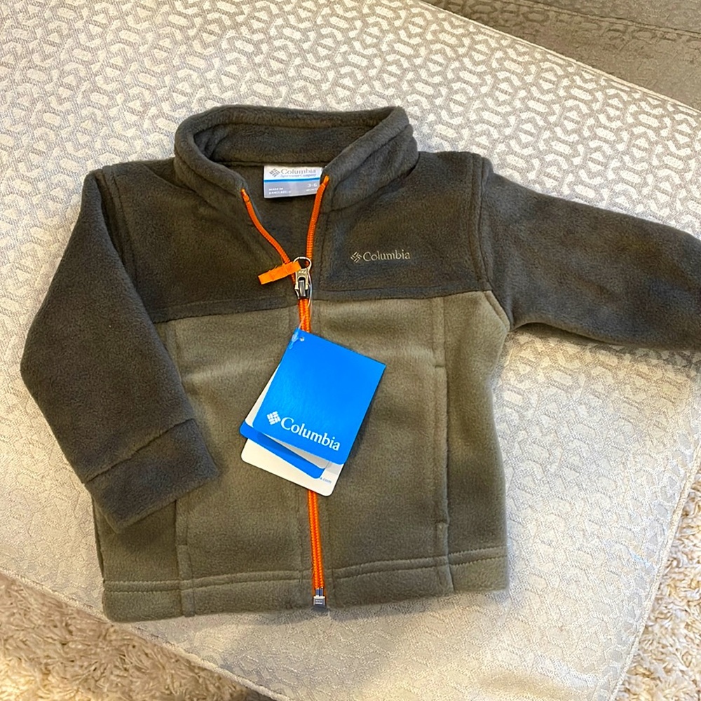 Columbia Steens Mt II Fleece Infant jacket. 6 months. Brown